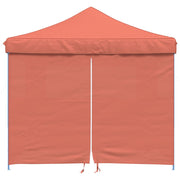 Vidaxl Partytent Faltbares Popup mit 4 Seiten Wänden Terrakotta-farbig - afbeelding 3