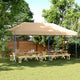 Vidaxl Partytent Foldable Popup 580x292x315 cm Beige