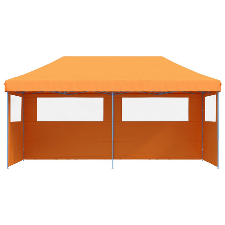 Vidaxl Partytent Faltbares Popup mit 3 Seitenwänden Orange