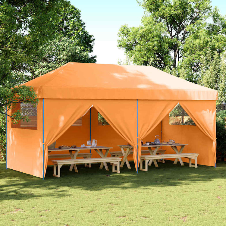 Vidaxx faltbares Pop-Up-Partyzelt mit 4 Seitenwänden Orange