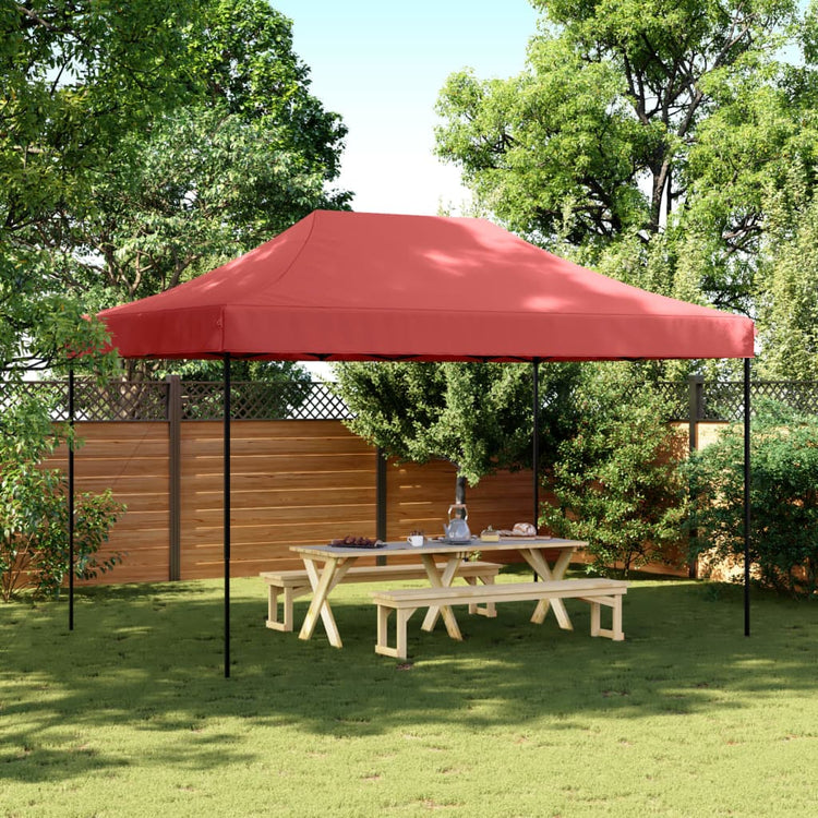 Vidaxl Partytent Foldable Popup 440x292x315 cm Bordeaux rot