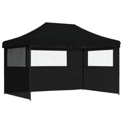Vidaxl Partytent Faltbares Popup mit 3 Seitenwänden schwarz - afbeelding 2