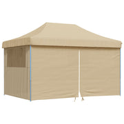 Vidaxl Partytent Faltbares Popup mit 4 Seitenwänden Beige - afbeelding 2