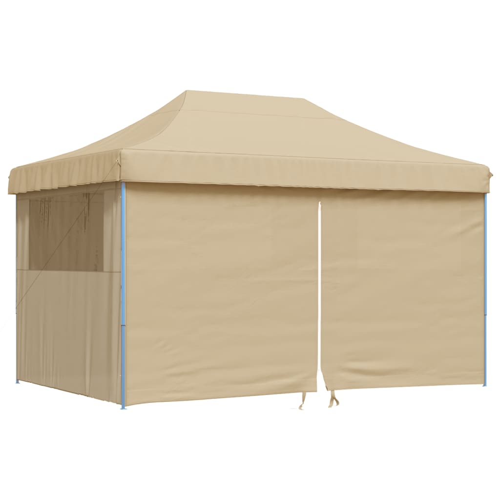 Vidaxx faltbares Pop-up-Partyzelt mit 4 Seitenwänden beige