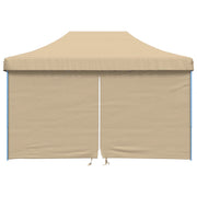 Vidaxl Partytent Faltbares Popup mit 4 Seitenwänden Beige - afbeelding 3