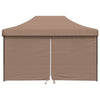 Vidaxl Partytent Faltbares Popup mit 4 Seitenwänden braun