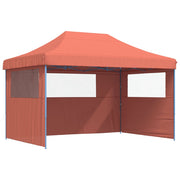 Vidaxl Partytent Faltbares Popup mit 3 Seitenwänden Terrakotta-farbig - afbeelding 2