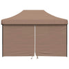 Vidaxl Partytent Faltbares Popup mit 4 Seitenwänden braun
