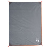 Vidaxl -Picknickteppich mit PEGs 205x155 cm Grau und Orange - afbeelding 2