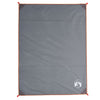 Vidaxl -Picknickteppich mit PEGs 205x155 cm Grau und Orange