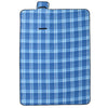 VIDAXL PICNIC RUV FALTABLE COURED 200X150 CM VELVET BLUE
