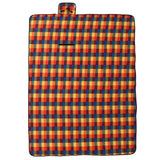 Vidaxl -Picknick -Teppich faltbar kariert 200x150 cm Samt Multi -Colored - afbeelding 2