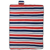 Vidaxl Picknick Teppich Klappstreifen 200x150 cm Samt blau rot