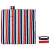 Vidaxl Picknick Teppich Klappstreifen 200x200 cm Samt blau rot