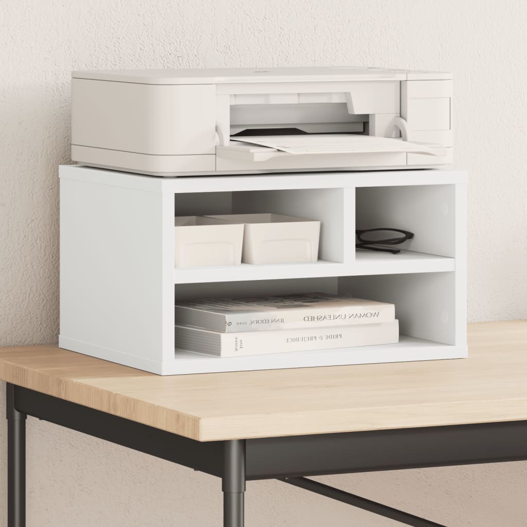 VidaXL Druckerschrank 40x32x22,5 cm verarbeitetes Holz weiß