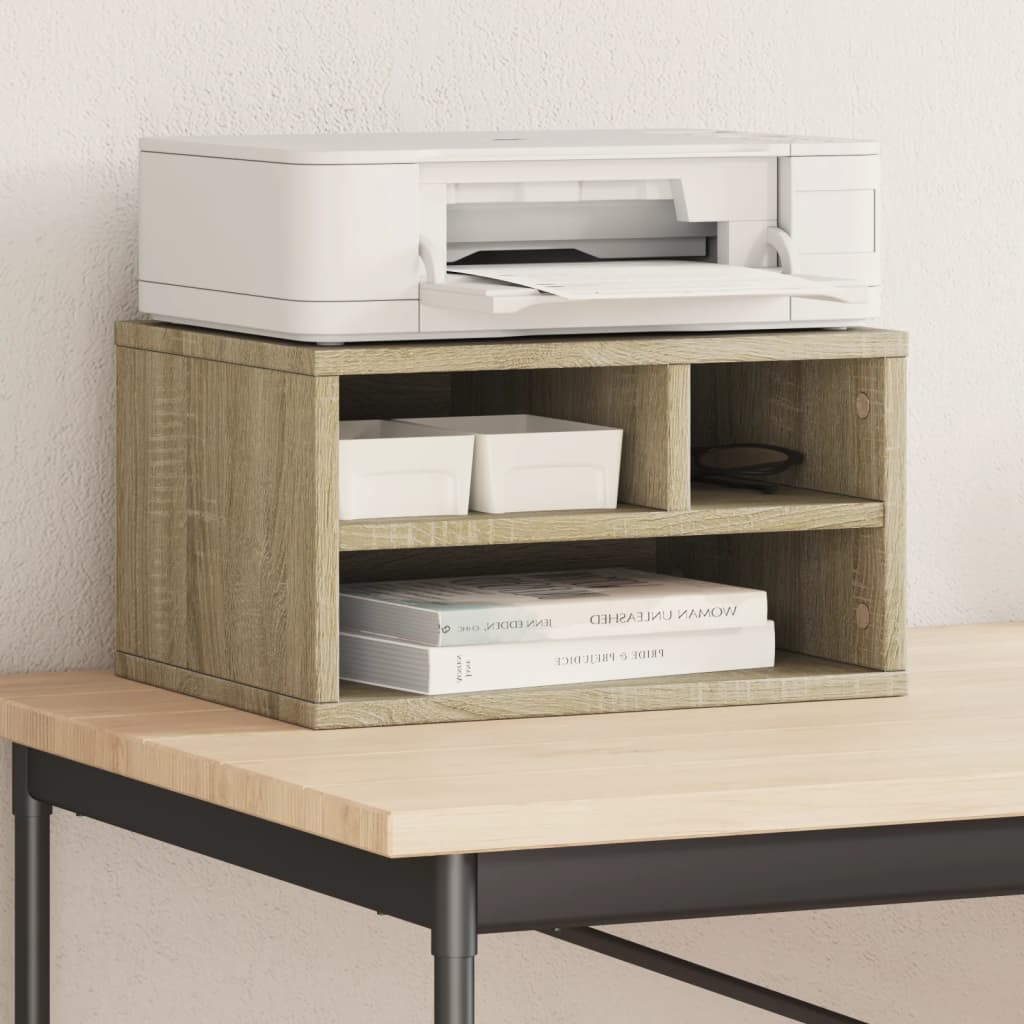 VidaXL Druckerschrank 40x32x22,5 cm, Holzwerkstoff Sonoma-Eiche-farben