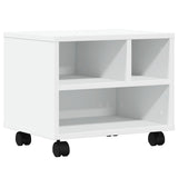 VidaXL Druckerschrank mit Rollen 41x32x34,5 cm weiß - afbeelding 2