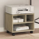 VidaXL Druckerschrank mit Rollen 41x32x34,5 cm Sonoma-Eiche-farben