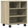 VidaXL Druckerschrank mit Rollen 41x32x48 cm Sonoma-Eiche-farben
