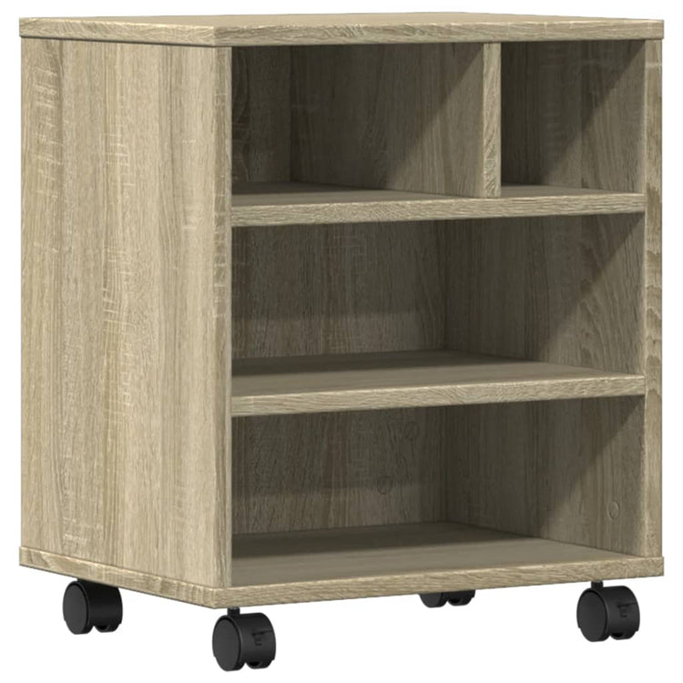 VidaXL Druckerschrank mit Rollen 41x32x48 cm Sonoma-Eiche-farben