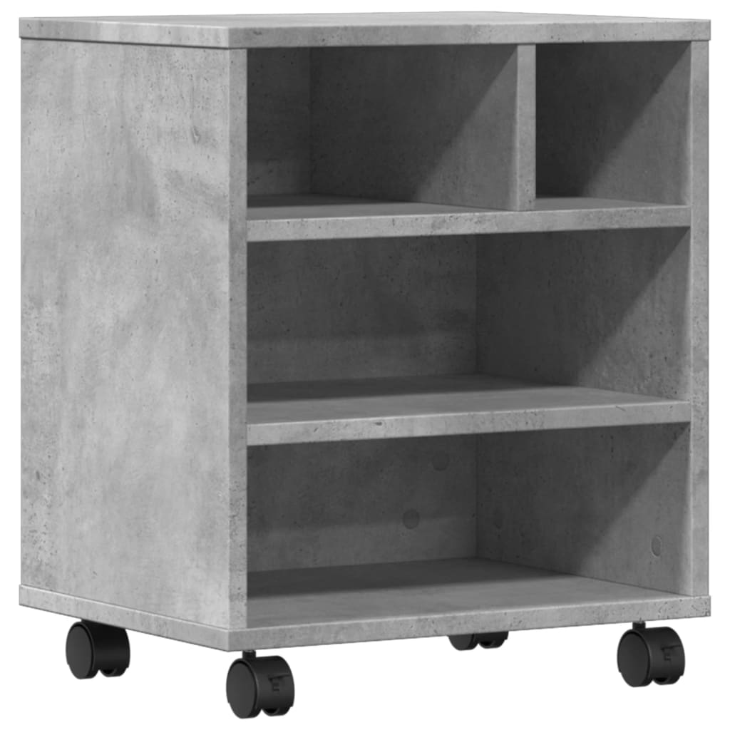 VIDAXL -Druckerbox mit Rädern 41 x 32 x 48 cm Betonpreis