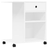Vidaxl -Druckerbox mit Rädern 60x40x68,5 cm Weiß - afbeelding 2