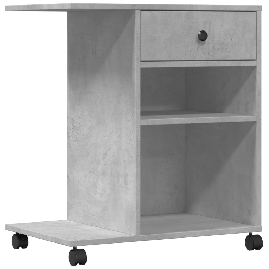 VIDAXL -Druckerbox mit Rädern 60x40x68,5 cm Betonpreis