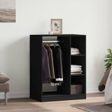 Vidaxl Garderobe 77x48x102 cm propertiertes Holzschwarz - afbeelding 3