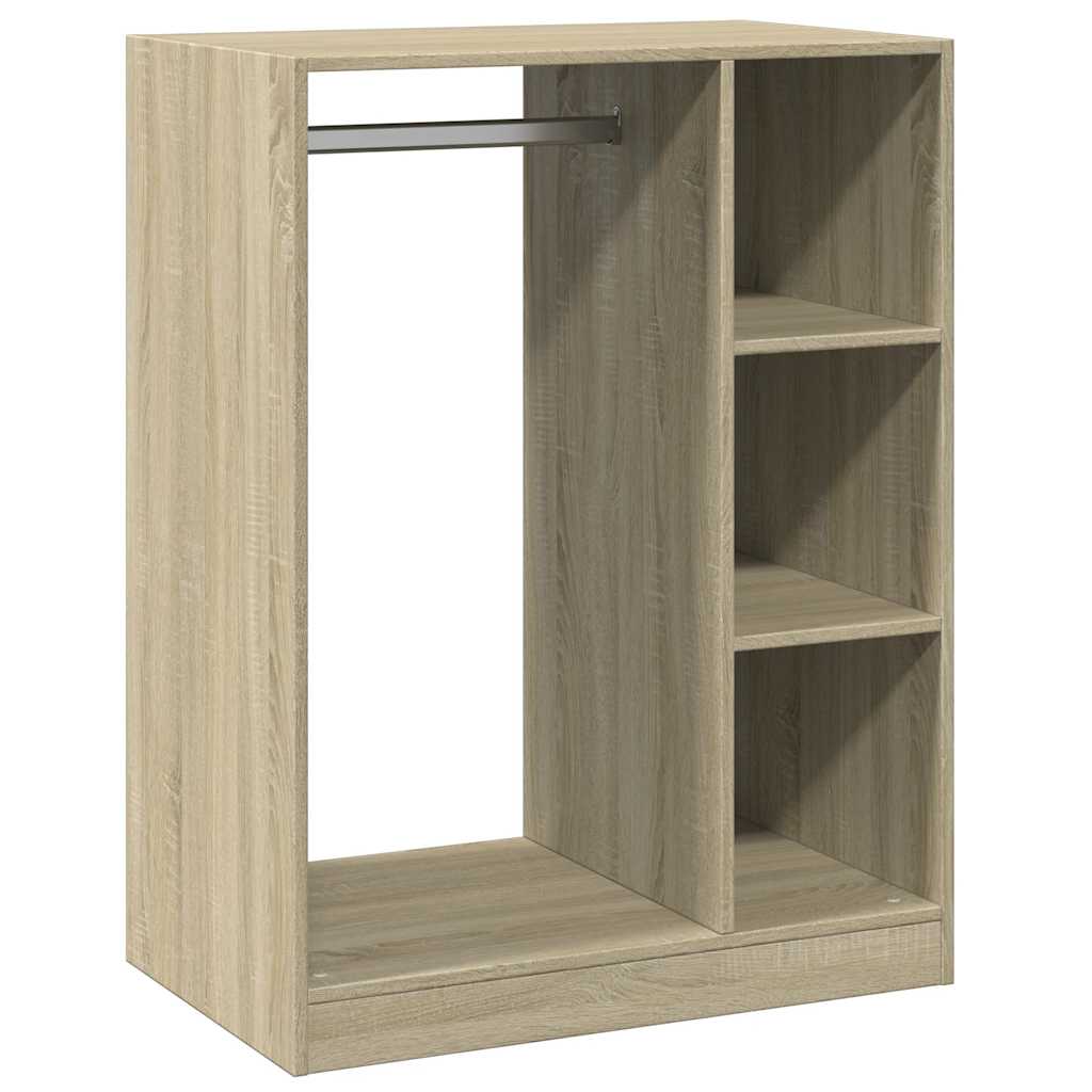 Vidaxxl Kleiderschrank 77x48x102 cm Holzwerkstoff Sonoma-Eiche farbig