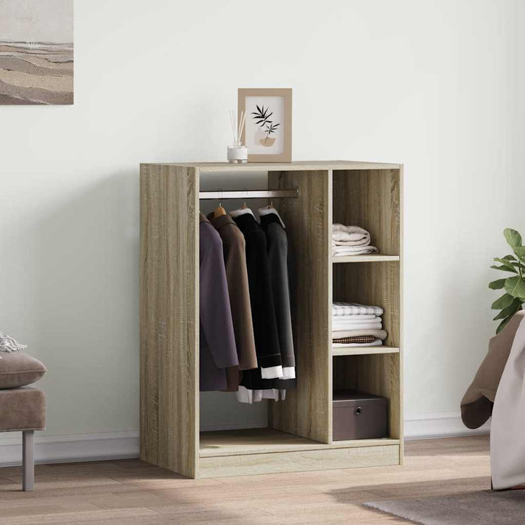 Vidaxxl Kleiderschrank 77x48x102 cm Holzwerkstoff Sonoma-Eiche farbig