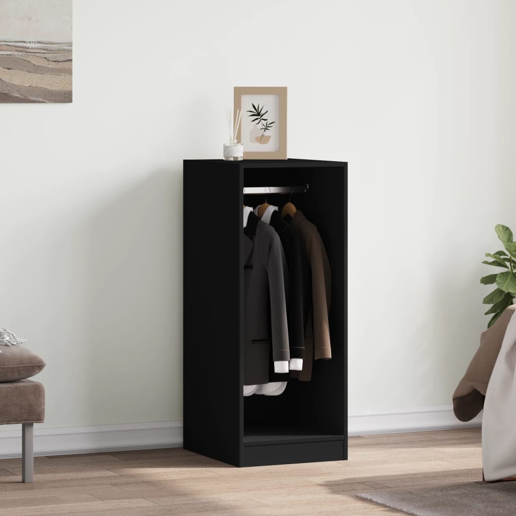 Vidaxl Garderobe 48x41x102 cm propertiertes Holzschwarz