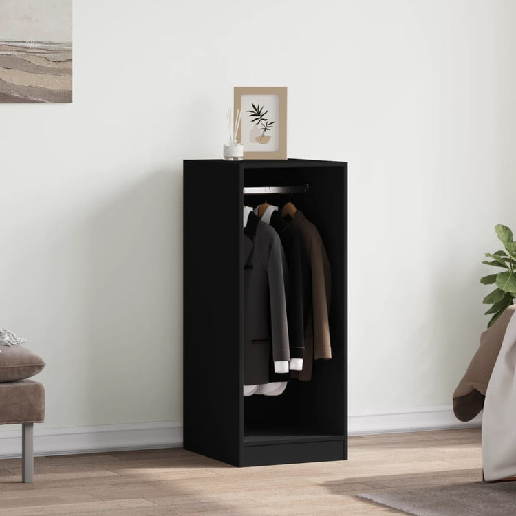 Vidaxl Garderobe 48x41x102 cm propertiertes Holzschwarz