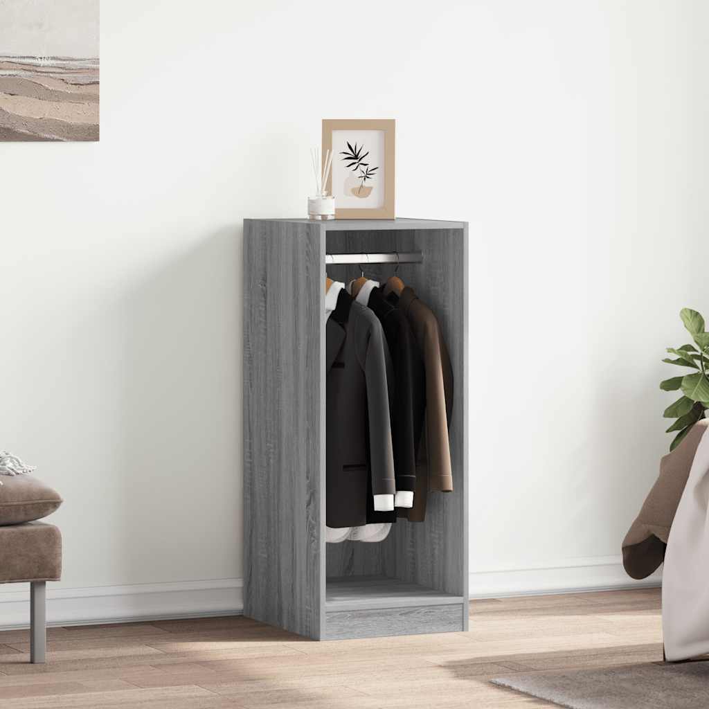 VIDAXL -Garderobe 48x41x102 cm praktisch Holzgrau Sonoma Eichefarbe