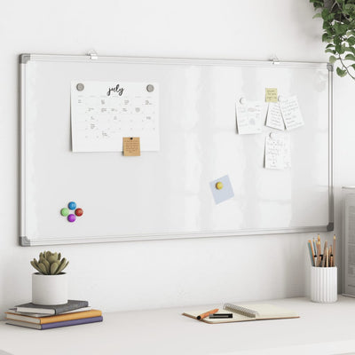 Vidaxx Whiteboard magnetisch 100x50x1,7 cm Aluminium