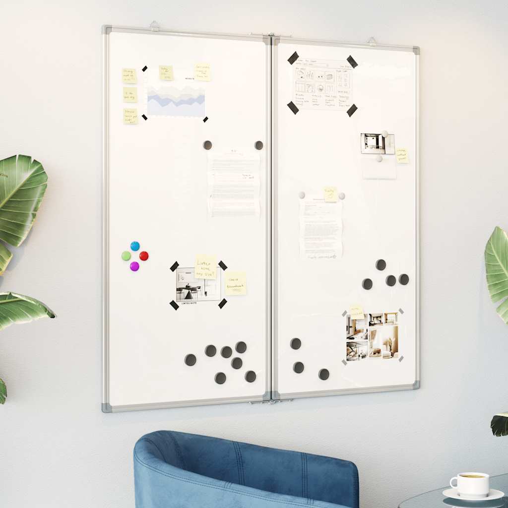 Vidaxl Whiteboard Magnetisch faltbar 80x80x1.7 cm Aluminium