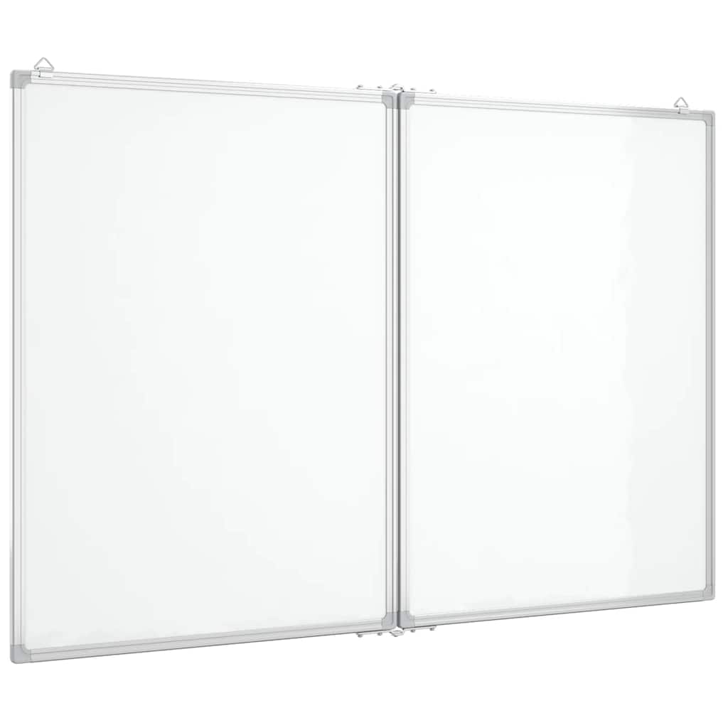 Vidaxl Whiteboard Magnetic Foldable 100x80x1.7 cm Aluminium