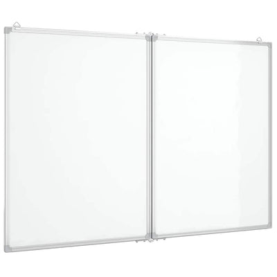 Vidaxl Whiteboard Magnetic Foldable 100x80x1.7 cm Aluminium