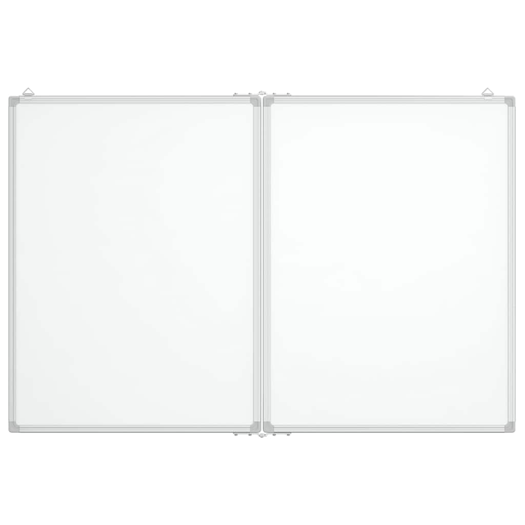 Vidaxl Whiteboard Magnetic Foldable 100x80x1.7 cm Aluminium