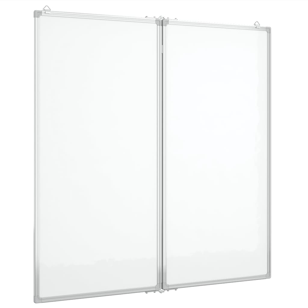 Vidaxl Whiteboard Magnetic Foldable 100x100x1.7 cm Aluminium
