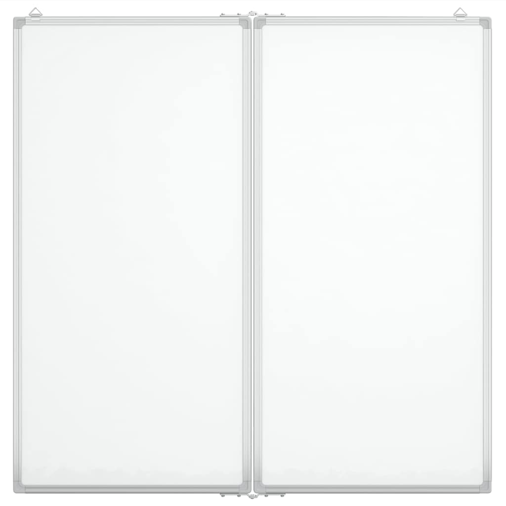 Vidaxl Whiteboard Magnetic Foldable 100x100x1.7 cm Aluminium
