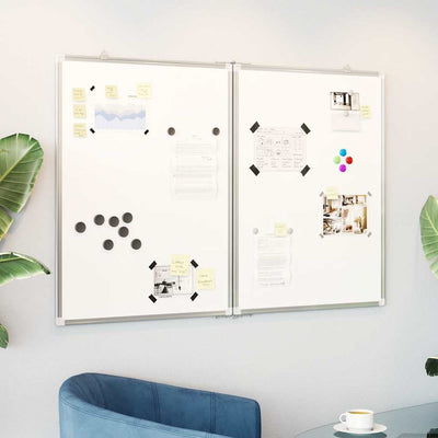 Vidaxl Whiteboard Magnetisch faltbar 120 x 80 x 1,7 cm Aluminium