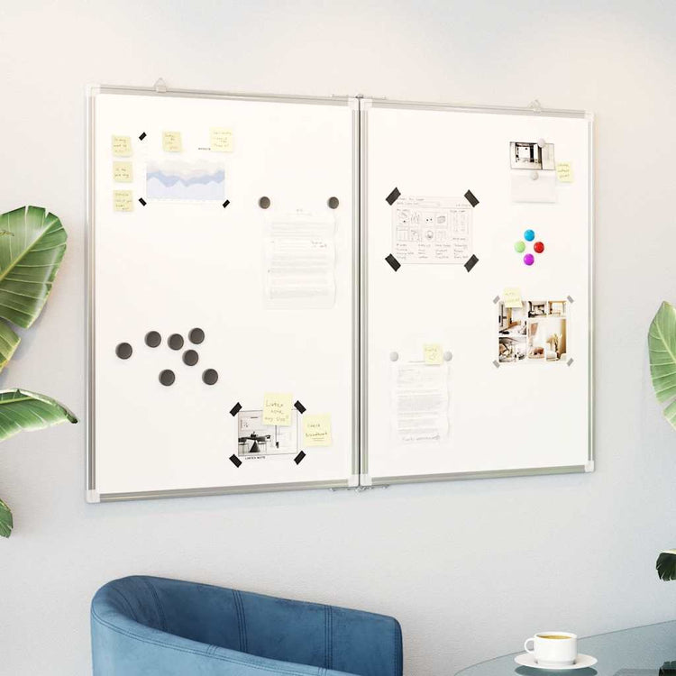 Vidaxl Whiteboard Magnetisch faltbar 120 x 80 x 1,7 cm Aluminium