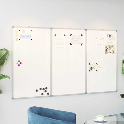 Vidaxl Whiteboard magnetisch faltbar 150 x 80 x 1,7 cm Aluminium