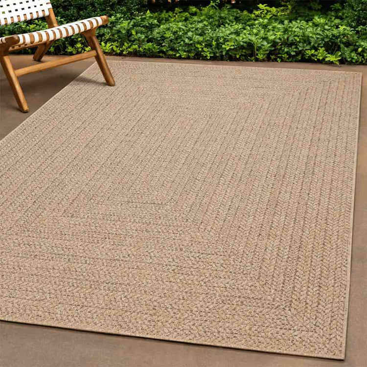 Vidaxl Teppich Zizur innerhalb und außerhalb 80x200 cm Jute Look