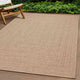 Vidaxl Teppich Zizur innerhalb und außerhalb 80x250 cm Jute Look