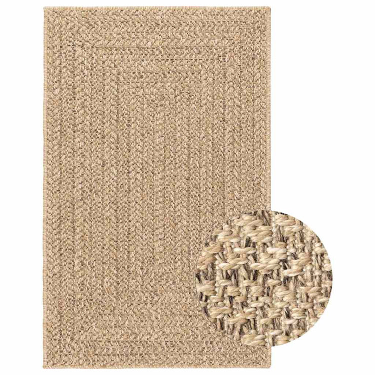 Vidaxl Teppich Zizur innerhalb und außerhalb von 240 x 340 cm Jute Look
