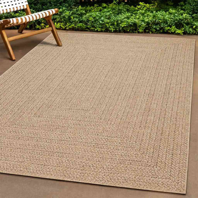 Vidaxl Teppich Zizur innerhalb und außerhalb von 240 x 340 cm Jute Look