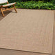 Vidaxl Teppich Zizur innerhalb und außerhalb von 240 x 340 cm Jute Look