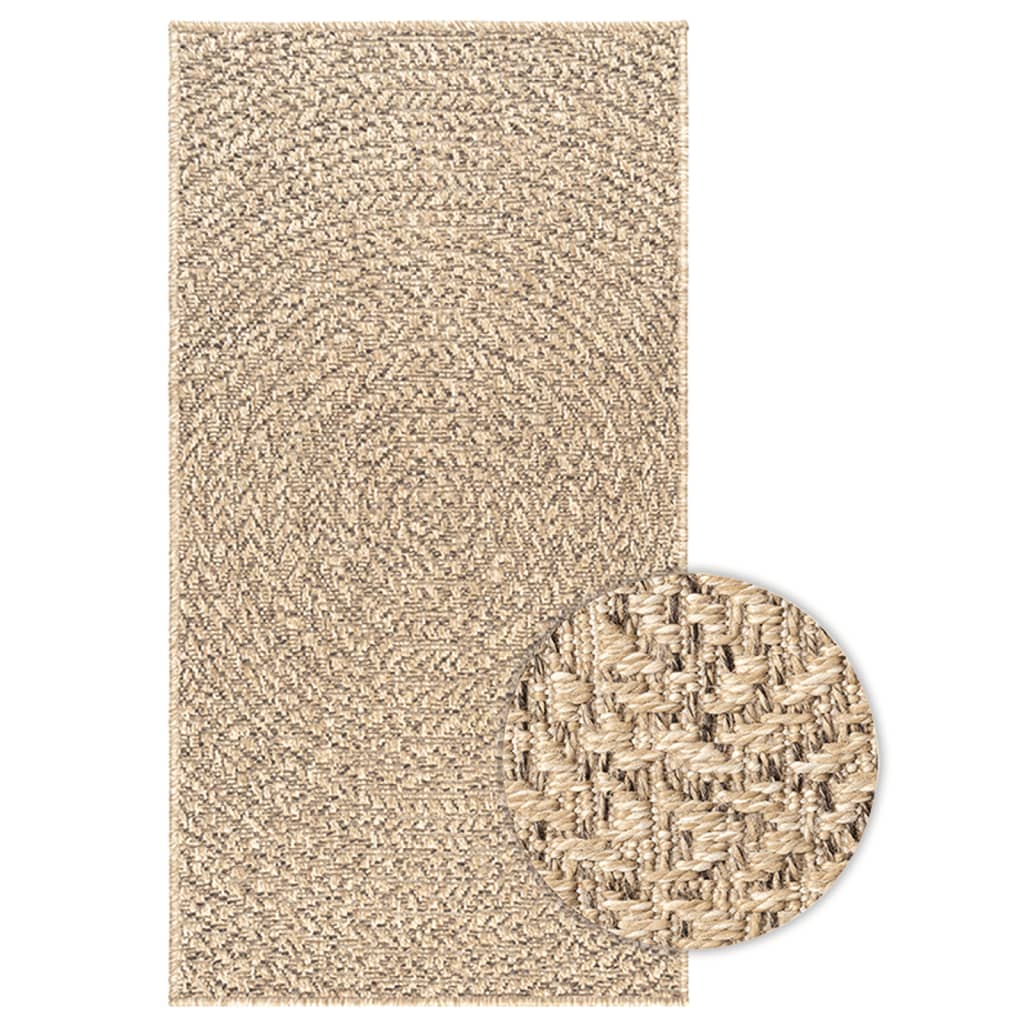 Vidaxl Teppich Zizur innerhalb und außerhalb 60x110 cm Jute Look