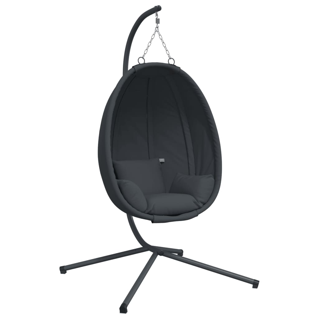 Vidaxl Hanging Chair mit Standardgewabel- und Stahl -Anthrazit -geläutet